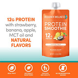Designer Wellness Protein Smoothie, Real Fruit, 12g Protein, Low Carb, Zero Added Sugar, Gluten-Free, Non-GMO, No Artificial Colors or Flavors, Tropical, 12 Count