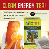 ECOTEAS Organic Unsmoked Yerba Mate Tea Bags - 24 Count, 1.7 Oz - Organic Detox Tea - Hi Caf Tea - Clean Yerba Mate Energy Burst - Ecoteas Yerba Mate (6 Pack)