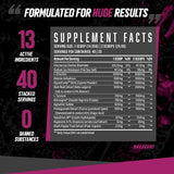 Huge Supplements Pump Serum, Stim Free Pre Workout and Nitric Oxide Booster to Enhance Focus, Pumps, Fulness with No Caffeine, L-Citrulline, GlycerPump, L-Tyrosine, Nitrosigine (Cherry Berry)