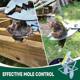 Upgraded Mole Trap Scissor, Mole Traps for Lawns That Kill Best, Easy Step Setup