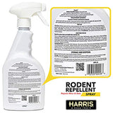 HARRIS Peppermint Oil Mice & Rodent Repellent Spray for House and Car Engines, Humane Mouse Trap Substitute, 20oz