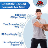 Probiotics for Men, 500 Billion CFU + 12 Strains Men's Probiotic with Turmeric Cranberry & Goji, Men's Ultimate Care, Probiotics for Digestive Health, Bloating, Immune, Overall Gut Health, 60 Capsules