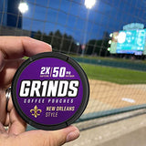 Grinds Coffee Pouches | 3 Cans of New Orleans | Made in the USA | 18 Pouches Per Can | 2x Caffeine 1 Pouch eq. 1/2 Cup of Coffee (New Orleans)