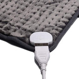 Ambershine 17''x33'' XXXL King Size Heating Pad with Fast-Heating Technology&6 Temperature Settings, Flannel Electric Heating Pad/Pain Relief for Back/Neck/Shoulders/Abdomen/Legs (Dark Gray)