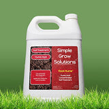 Simple Lawn Solutions Root Hume- Simple Grow Solutions - Concentrated Humic Acid - Liquid Carbon - Simple Grow Solutions- Natural Lawn & Garden Treatment - Plant Food Enhancer- Turf Grass Soil Conditioner (1 Gallon)