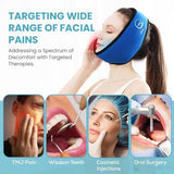 Face Ice Pack Wrap for TMJ Relief, Wisdom Teeth, Jaw, Head and Chin, 4 Reusable Hot and Cold Gel Packs, Pain Relief for Mouth, Oral and Facial Surgery