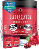 KEY NUTRIENTS Electrolytes Powder No Sugar - Sweet Cherry Pom Electrolyte Powder - Hydration Powder - No Calories, Gluten Free Keto Electrolytes Powder Packets (20, 40 or 90 Servings)