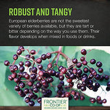 Frontier Co-op Organic Dried Elderberries, European Whole | Kosher & Non-GMO | for Making Tea, Syrup, Gummies | 1 Pound Bulk Bag | Sambucus nigra L