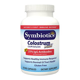 Symbiotics Colostrum 120ct Vegetable Capsules - Immunity Support - Lactoferrin Supplement & Colostrum Protein with Immunoglobulin - 25% lgG Antibodies - Gluten Free