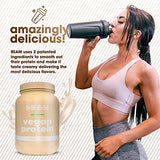 BEAM Be Amazing Vegan Protein Powder | 20g Plant-Based Protein with Prebiotics Fibers | Sugar-and-Gluten-Free Shake Mix, Low Carb Non-Dairy Smoothie | Natural Vanilla, 25 Servings