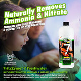 Fritz Aquatics FritzZyme 7 Live Nitrifying Bacteria Naturally Removes Amonia & Nitrite for Freshwater Fish (32-Ounce)