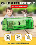 Motel Mouse Humane Mouse Traps No Kill Live Catch and Release 2 Pack - Reusable, Easy to Use & Clean, No Touch Release, Sensitive Includes Cleaning Brush, Instruction Manual & Video - Mousetrap Indoor