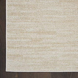 Nourison Essentials Indoor-Outdoor Ivory Beige 4' x 6' Area Rug, Easy Cleaning, Non Shedding, Bed Room, Living Room, Dining Room, Backyard, Deck, Patio (4x6)