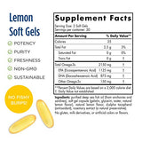 Nordic Naturals ProOmega 2000, Lemon Flavor - 2150 mg Omega-3 - 60 Soft Gels - Ultra High-Potency Fish Oil - EPA & DHA - Promotes Brain, Eye, Heart, & Immune Health - Non-GMO - 30 Servings