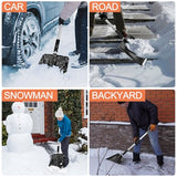 OCGIG 3-in-1 Portable Snow Shovel Kit with Ice Scraper and Snow Brush, Emergency Collapsible Design Snow Remover Set for Garden, Camping, Car, Trucks and Other Outdoor Activities