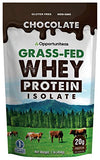 Opportuniteas Chocolate Whey Protein Powder - Grass Fed Whey Isolate - 20g Protein + Organic Cacao + Himalayan Salt - Delicious Taste for Shakes, Smoothies & Cooking - Gluten Free & Non GMO - 1 lb