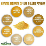 Alovitox Bee Pollen Powder 5lb | 100% Pure, Fresh Natural Raw Bee Pollen | Superfood Packed Bee Pollen with Antioxidant, Protein, Vitamins B6, B12, C, a & More | Bee Friendly & Gluten Free