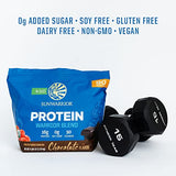 Sunwarrior Vegan Organic Protein Powder Plant-Based | BCAA Amino Acids Hemp Seed Soy Free Dairy Free Gluten Free Synthetic Free Non-GMO | Chocolate 90 Servings | Warrior Blend
