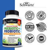 Prebiotics and Probiotic with Whole Food Enzymes for Adults Women & Men - Probiotics Lactobacillus Acidophilus - Digestive Health Capsules Shelf Stable Supplement - Non-GMO Gluten & Dairy Free - 60ct