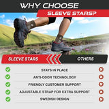 Sleeve Stars Ankle Brace for Women & Men, Achilles & Plantar Fasciitis Relief Compression Sleeve, Foot Brace with Ankle Support Strap, Heel Protector Wrap for Pain, Tendonitis & Sprain (Single/Dark Brown)