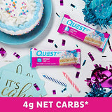 Quest Nutrition Birthday Cake Protein Bars, High Protein, Low Carb, Gluten Free, Keto Friendly, 12 Count