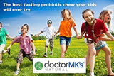 Kids Probiotics Chewable by Doctor MK's®, Sugar Free, Tastes Like Candy, Natural Wild Berry Tablets, Vegetarian/Vegan