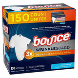 Bounce Wrinkle Guard Mega Dryer Sheets, Outdoor Fresh Scent - 150 Count