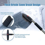 Sutekus Snow Brush Kit Includes Snow Shovel, Ice Scraper, Snow Brush and Car Windshield Snow Cover for Auto Cars SUV Trucks (Silver)