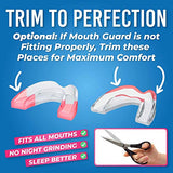 HONEYBULL Mouth Guard for Grinding Teeth [6 Pack] Comes in 2 Sizes for Light and Heavy Grinding | Comfortable Custom Mouth Guard for Clenching Teeth at Night, Bruxism, Whitening Tray & Guard