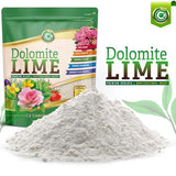 Dolomite Lime - Made in USA - Garden Soil Amendment Fertilizer for Plants. Calcium/Magnesium Additive. Safely Raise & Stabilize pH - Earthbox Tomatoes & Peppers Blossom End Rot. OMRI Listed