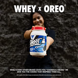 GHOST Whey Protein Powder, Oreo - 2LB Tub, 25G of Protein - Cookies & Cream Flavored Isolate, Concentrate & Hydrolyzed Whey Protein Blend - Post Workout Shakes