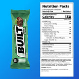 Built Bar 12 Pack High Protein Energy Bars | Gluten Free | Chocolate Covered | Low Carb | Low Calorie | Low Sugar | Delicious Protien | Healthy Snack (Mint Brownie)