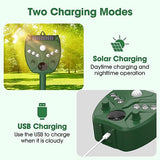 Solar Animal Repeller Outdoor 5 Modes Solar Animal Repeller with Motion Sensor and Flashing Light Electronics IP44 Waterproof Electronics