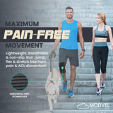 Modvel 2 Pack Knee Brace | Knee Compression Sleeve for Men & Women | Knee Support for Running | Medical Grade Knee Pads for Meniscus Tear, ACL, Arthritis, Joint Pain Relief. (Medium, Skin)