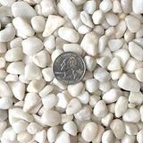 Midwest Hearth Natural Decorative Polished White Pebbles 3/8" Gravel Size (10-lb Bag)