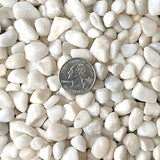Midwest Hearth Natural Decorative Polished White Pebbles 3/8" Gravel Size (5-lb Bag)