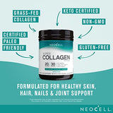 NeoCell Super Collagen Peptides, 20g Collagen Peptides per Serving, Gluten Free, Keto Friendly, Non-GMO, Grass Fed, Healthy Hair, Skin, Nails and Joints, Unflavored Powder, 21.2 oz., 1 Canister