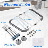 FSA/HSA Eligible Toilet Safety Rail - Adjustable Detachable Medical Toilet Safety Frame for Elderly, Heavy Duty Toilet Handles for Elderly and Handicap Toilet Safety Rails, Toilet Bars Fits Most Toile