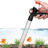 Aquarium Gravel Cleaner Fish Tank Kit Long Nozzle Water Changer for Water Changing and Filter Gravel Cleaning with Air-Pressing Button and Adjustable Water Flow Controller- BPA Free