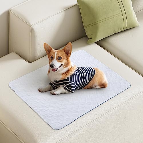 Washable Dog Pee Pads for Potty Training 34''x36'' 2 Pack,Waterproof and Non Slip Incontinence Bed Pads for Puppy,Kids or Adults Elderly,Resuable Dogs playpen Pads