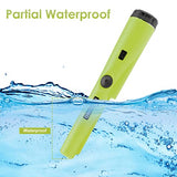 Dmyond Metal Detector Pinpointer, Professional Waterproof Handheld Pin Pointer Wand, Search Treasure Pinpointing Finder Probe with 9V Battery for Adults, Kids - Green