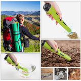 Dmyond Metal Detector Pinpointer, Professional Waterproof Handheld Pin Pointer Wand, Search Treasure Pinpointing Finder Probe with 9V Battery for Adults, Kids - Green