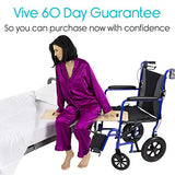 Vive Transfer Board (36" by 12") - Patient Slide Assist Device - Transferring from Wheelchair to Bed, Toilet, Car, Bathtub - Heavy Duty Sliding for Elderly, Seniors, Disabled - Transport Platform