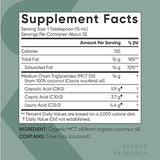 Sports Research Keto MCT Oil from Organic Coconuts - Fatty Acid Fuel for Body + Brain - Triple Ingredient C8, C10, C12 MCTs - Perfect in Coffee, Tea, & More - Non-GMO & Vegan - Unflavored (16 Oz)