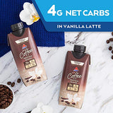Atkins Iced Coffee Vanilla Latte Protein Shake, 15g Protein, Low Glycemic, 4g Net Carb, 1g Sugar, Keto Friendly