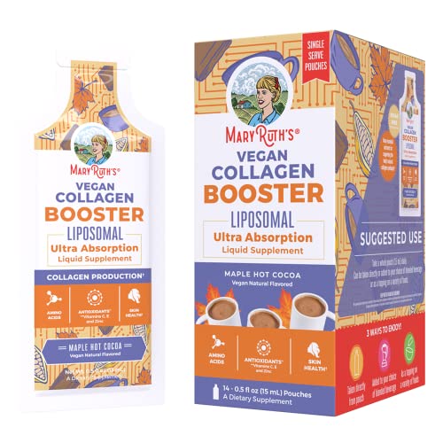 MaryRuth's Collagen Booster | Sugar-Free | Liposomal Liquid with Vitamin C, Vitamin E, Zinc | Skin Care & Joint Support | Vegan | 7.6 Fl Oz