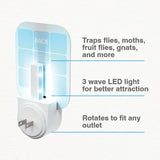 Safer Home SH502-2SR 2 Indoor Plug-in Fly Traps for Flies, Fruit Flies, Moths, Gnats, and Other Flying Insects – 2 Traps + 2 Glue Cards