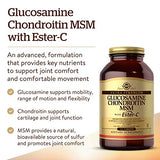 Solgar Extra Strength Glucosamine Chondroitin MSM w/ Ester-C, 180 Tablets - Promotes Healthy Joints, Supports Comfortable Movement & Collagen Formation - Non-GMO, Gluten Free, Dairy Free - 60 Servings