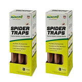 RESCUE! Spider Traps – Catches Brown Recluse, Hobo Spiders, Black Widows & Wolf Spiders - 2 Pack (6 Traps)