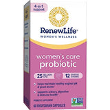 Renew Life Women's Probiotic Capsules, Supports Vaginal, Urinary, Digestive and Immune Health, L. Rhamnosus GG, Dairy, Soy and gluten-free, 25 Billion CFU, 60 Count